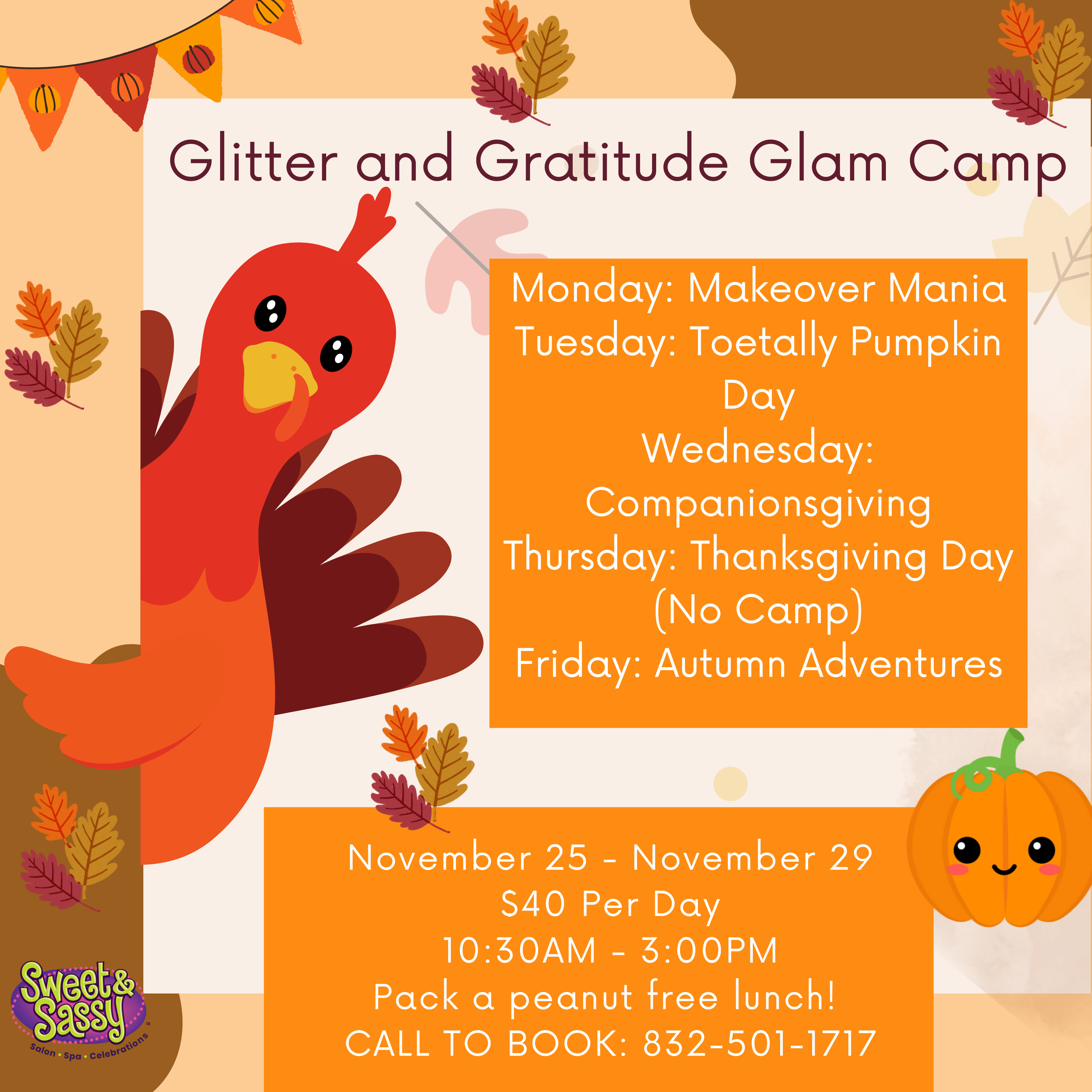 Glitter and Gratitude Glam Camp